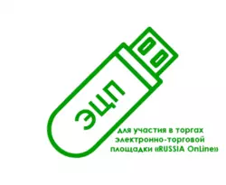 картинка Электронная подпись для участия в торгах электронно-торговой площадки «RUSSIA OnLine» от магазина ККМ.ЦЕНТР