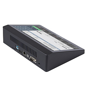 Компактный сенсорный POS терминал POScenter Prime (10.1'' емкостной, Intel Apollo Lake J3355, 2.2 GHz; RAM4Gb; eMMC64; аккумулятор Li-Ion 2 400mAh, Wi-Fi; BT; 2*USB 2.0; 2*USB 3.0; 1*RS232; 1*HDMI; 1* LAN, блок питания 12V2A, Vesa 75х75) без ОС купить в ККМ.ЦЕНТР